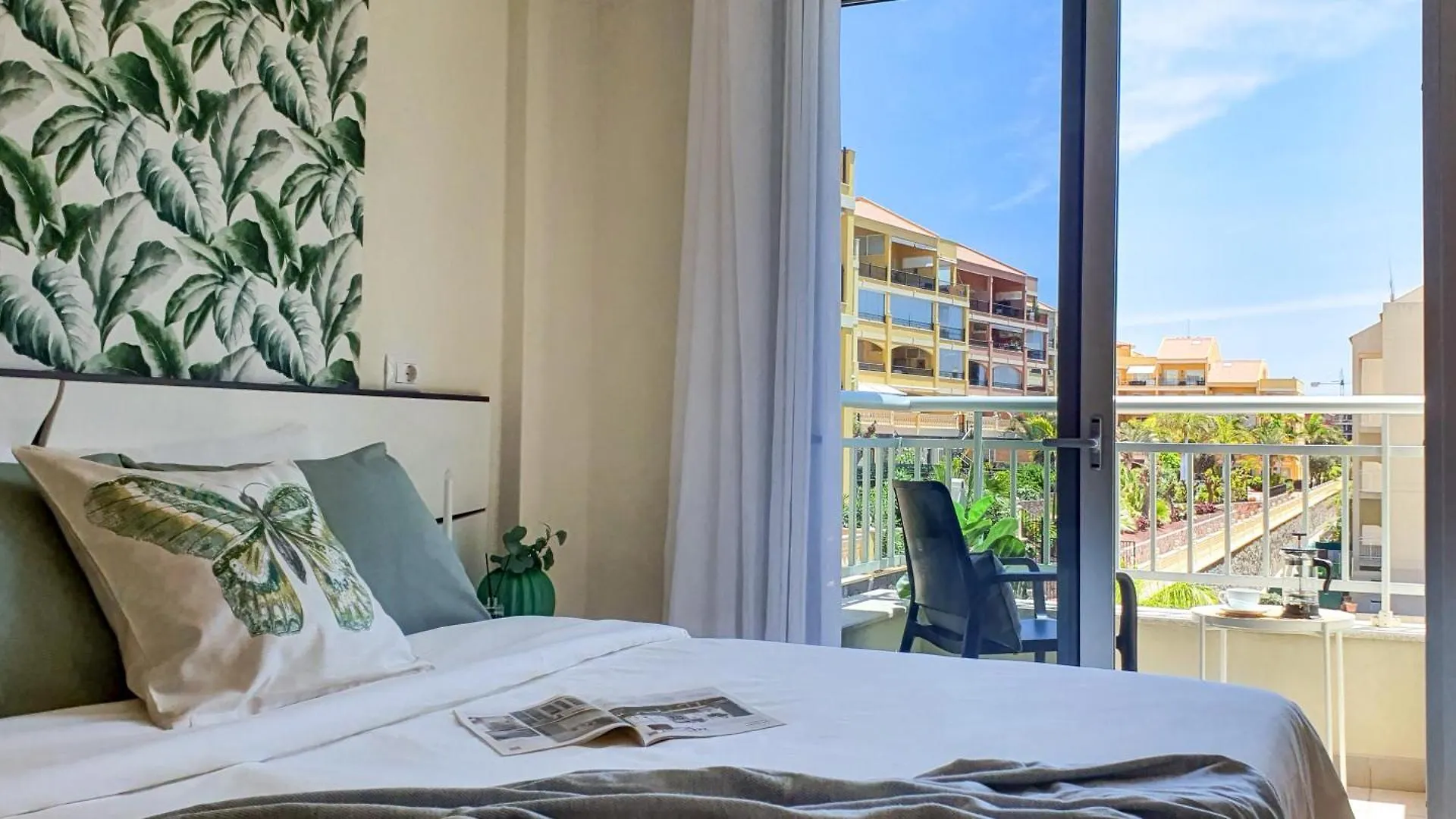 شقة Ocean View With Sunset In Palm Mar- Pool- Wifi - Parking